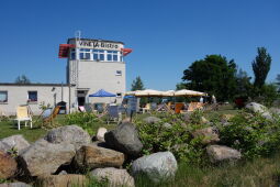 Das Vineta-Bistro im ehemaligen Dispatcherturm des Braunkohletagebaus.