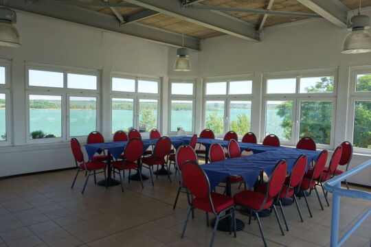 Das Turmzimmer im ehemaligen Dispatcherturm des Braunkohletagebaus.