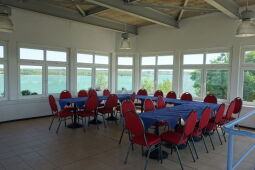 Das Turmzimmer im ehemaligen Dispatcherturm des Braunkohletagebaus.