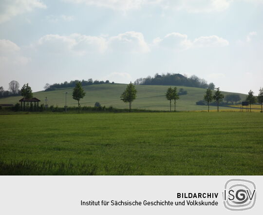 Blick zum Großen Stein bei Spitzkunnersdorf.