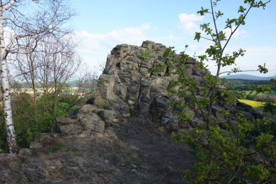 Der sogenannte Goethekopf, der Nebengipfel des Großen Steins bei Spitzkunnersdorf.