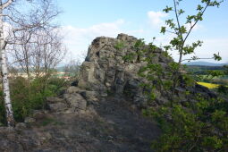 Der sogenannte Goethekopf, der Nebengipfel des Großen Steins bei Spitzkunnersdorf.
