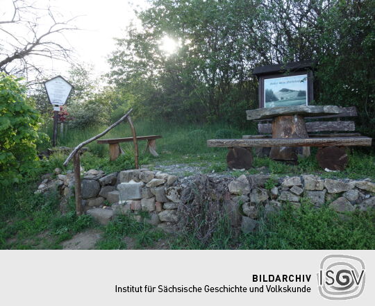 Der Aussichtspunkt Mei Durf unterhalb des Großen Steins bei Spitzkunnersdorf.