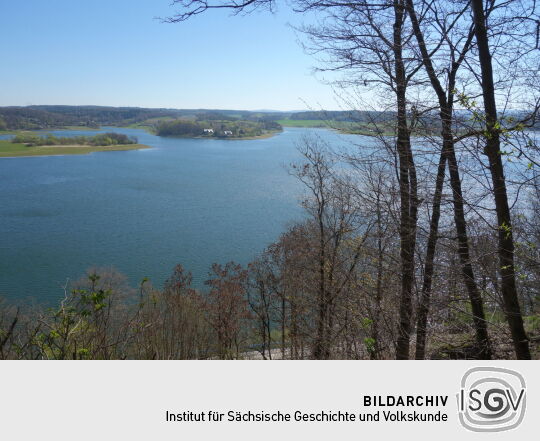 Ausblick über die Talsperre Pöhl 2.