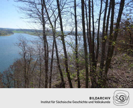 Ausblick über die Talsperre Pöhl 3.