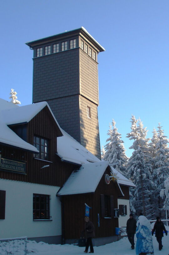 Der Aussichtsturm auf der Morgenleithe bei Lauter-Bernsbach.