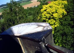 Panoramatafel auf dem Bismarckturm in Ebersbach-Neugersdorf.