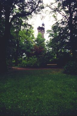 Bild: Der Fichteturm im Fichtepark in Dresden-Plauen.