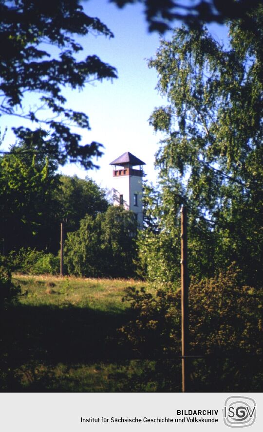 Der Turm der Prinz-Friedrich-August-Baude bei Sohland an der Spree.