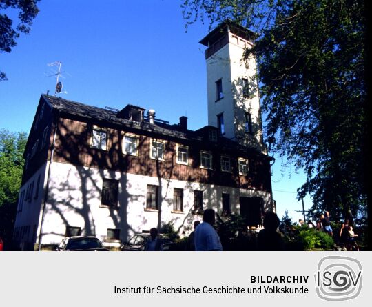 Die Prinz-Friedrich-August-Baude bei Sohland an der Spree.