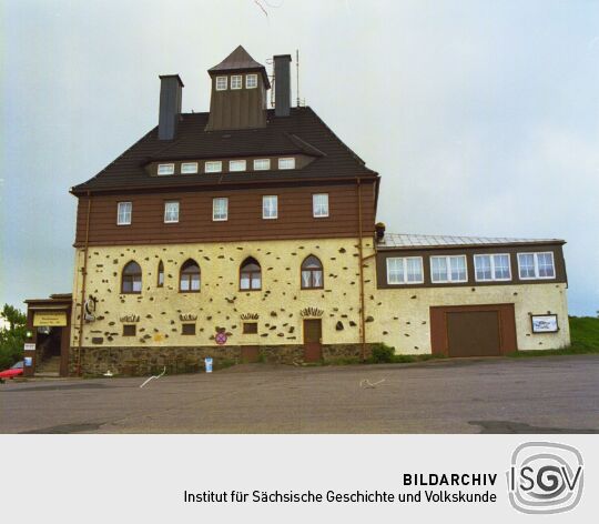 Das Berghaus auf dem Schwartenberg bei Neuhausen/Erzgeb.