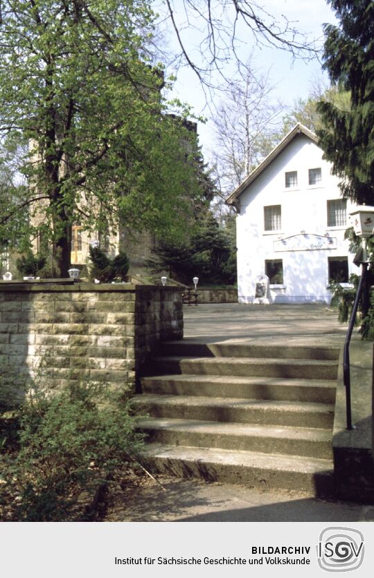 Gaststätte und Aussichtsturm auf der Schönen Höhe bei Dürrröhrsdorf-Dittersbach.