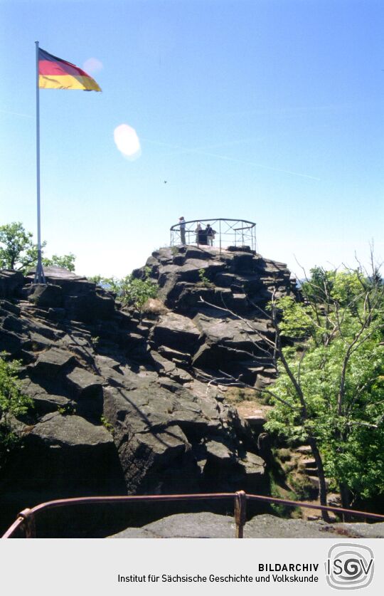 Das Aussichtsplateau auf dem Oberoderwitzer Spitzberg.