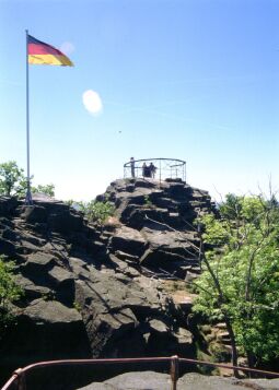 Das Aussichtsplateau auf dem Oberoderwitzer Spitzberg.