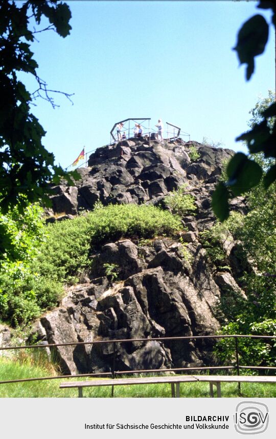 Das Aussichtsplateau auf dem Oberoderwitzer Spitzberg.