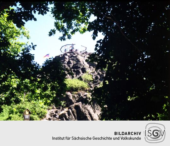 Das Aussichtsplateau auf dem Oberoderwitzer Spitzberg.