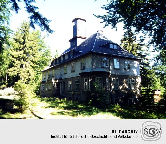 Die Schurigbaude auf der Weifaer Höhe bei Steinigtwolmsdorf-Weifa.