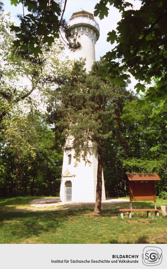 Der König-Albert-Turm auf der Schweizerhöhe in Weinböhla.