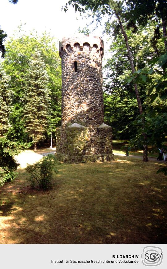 Der Turm im Stadtpark von Wurzen.