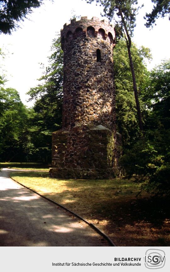 Der Turm im Stadtpark von Wurzen.