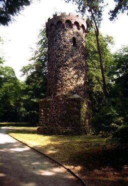 Der Turm im Stadtpark von Wurzen.