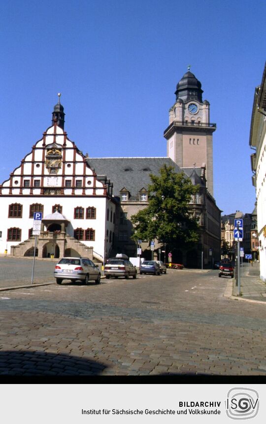 Das Neue Rathaus in Plauen im Vogtland.