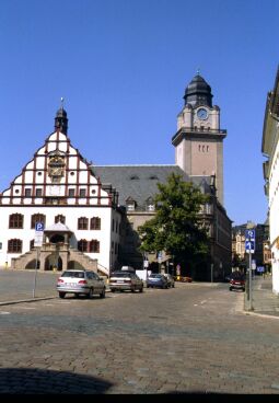 Das Neue Rathaus in Plauen im Vogtland.