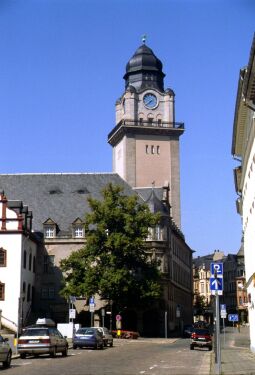 Das Neue Rathaus in Plauen im Vogtland.