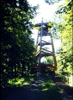 Bild: Der Aussichtsturm auf dem Schlechteberg von Ebersbach.
