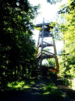 Der Aussichtsturm auf dem Schlechteberg von Ebersbach.