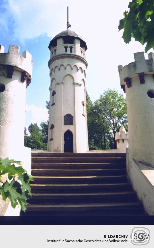 Die Bismarckwarte, heute Friedensturm, in Weinböhla.