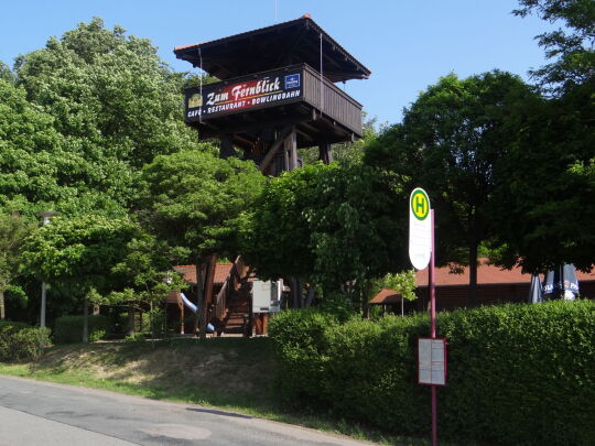 Der Aussichtsturm Zum Fernblick in Zwickau-Marienthal stand bis 2019.