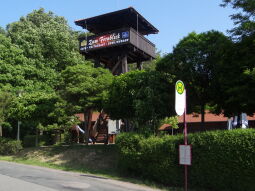 Der Aussichtsturm Zum Fernblick in Zwickau-Marienthal stand bis 2019.