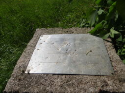 Informationstafel zur Aussicht am Aussichtsturm Zum Fernblick in Zwickau-Marienthal, der bis 2019 stand.