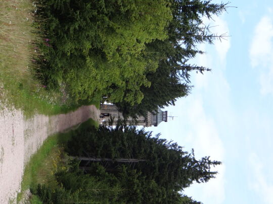 Der Aussichtsturm auf dem Auersberg bei Eibenstock-Wildenthal im Erzgebirge.