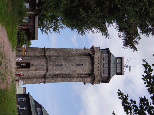 Der Aussichtsturm auf dem Auersberg bei Eibenstock-Wildenthal im Erzgebirge.