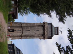 Der Aussichtsturm auf dem Auersberg bei Eibenstock-Wildenthal im Erzgebirge.