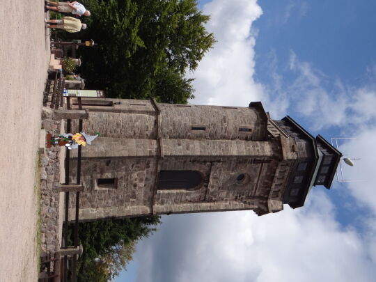 Der Aussichtsturm auf dem Auersberg bei Eibenstock-Wildenthal im Erzgebirge.