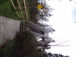 Bild: Das Aussichtsgerüst im Kleinen Kranichsee bei Johanngeorgenstadt.