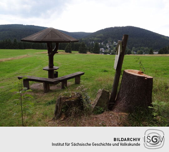 Aussichtspunkt im Erzgebirge.