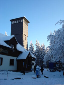 Der Aussichtsturm auf der Morgenleithe bei Lauter.