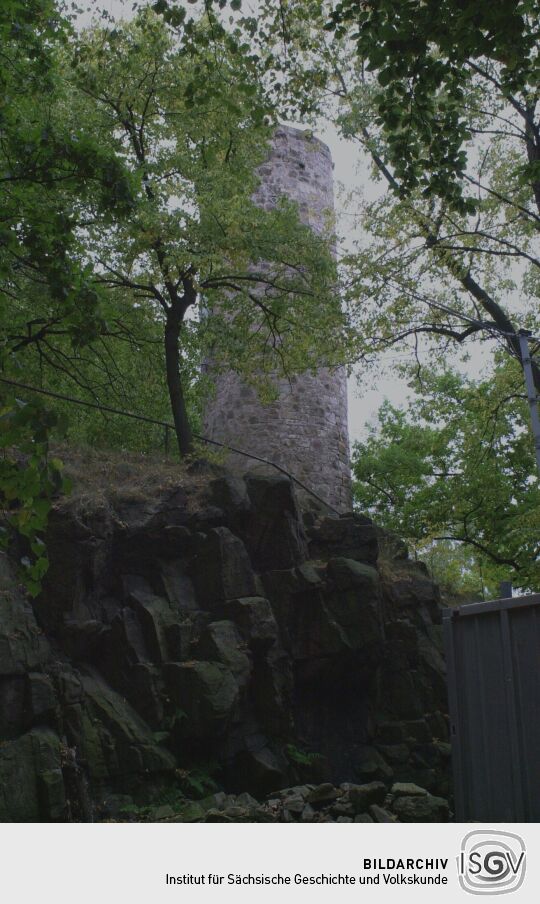 Der Aussichtsturm auf dem Borberg in Kirchberg.