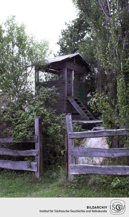 Die private Aussicht neben dem öffentlichen Turm auf dem Keilberg bei Schneeberg.