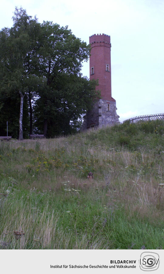 Der Aussichtsturm auf dem Keilberg bei Schneeberg.