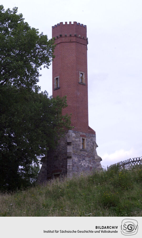 Der Aussichtsturm auf dem Keilberg bei Schneeberg.