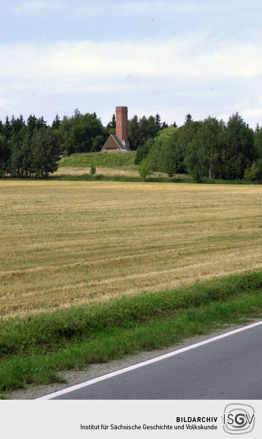 Der Aussichtsturm auf dem Keilberg bei Schneeberg.