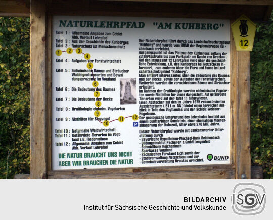 Beschreibung des Naturlehrpfades am Kuhberg.