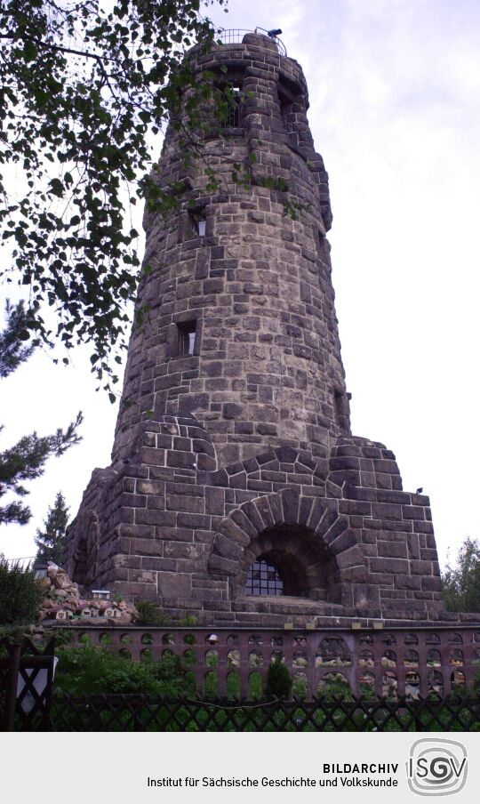 Der Aussichtsturm auf dem Kuhberg bei Netzschkau.