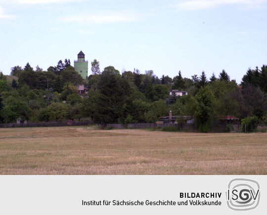 Der ehemaligen Wasserturm auf der Höhe in Plauen-Neundorf.