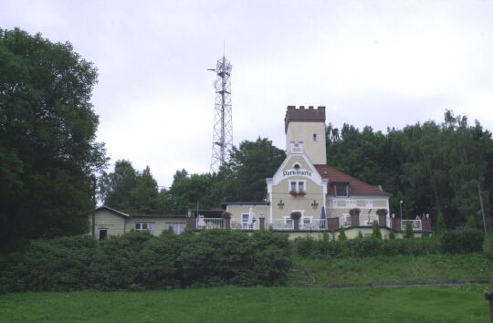 Die Parkwarte in Aue - Gaststätte und Turm.